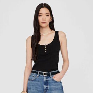 Anine Bing Alessia Tank - Black (S)